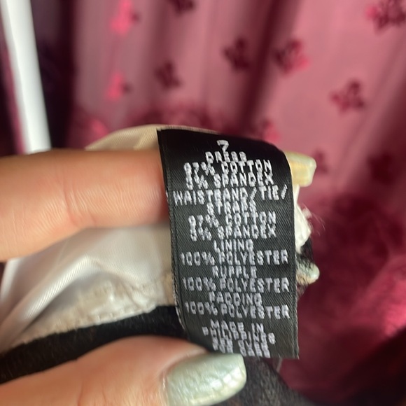 3/$20 Y2K Does Rockabilly Purple & Black Circle Sundress Byer Size Seven - Picture 10 of 11